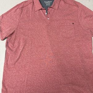 Tommy Bahama Islandzone Heathered Red Polo with Chest Pocket
